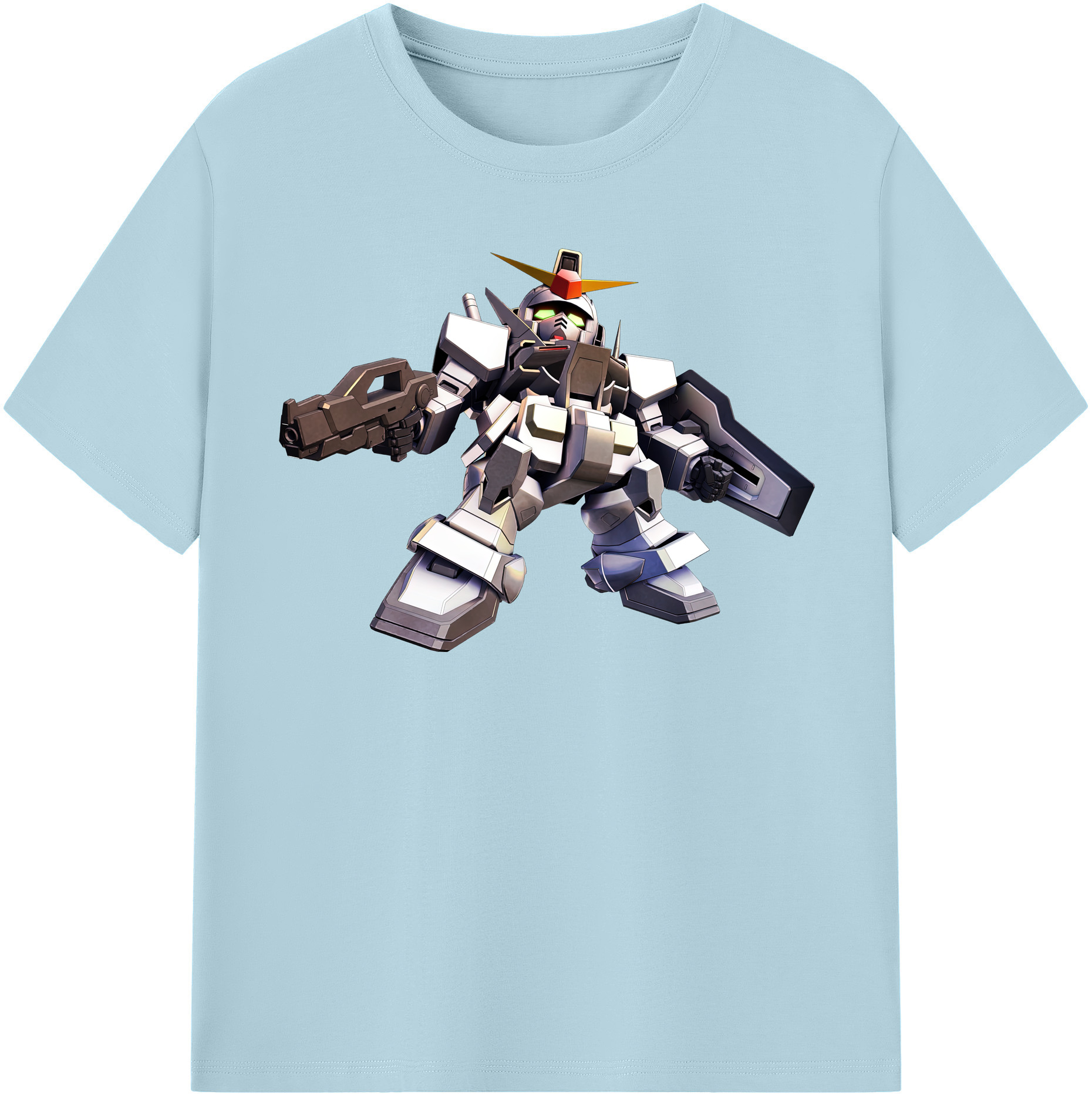 （画像用） 機動戦士ガンダム Mobile Suit Gundam 綿100％半袖Tシャツ（フロントプリント）